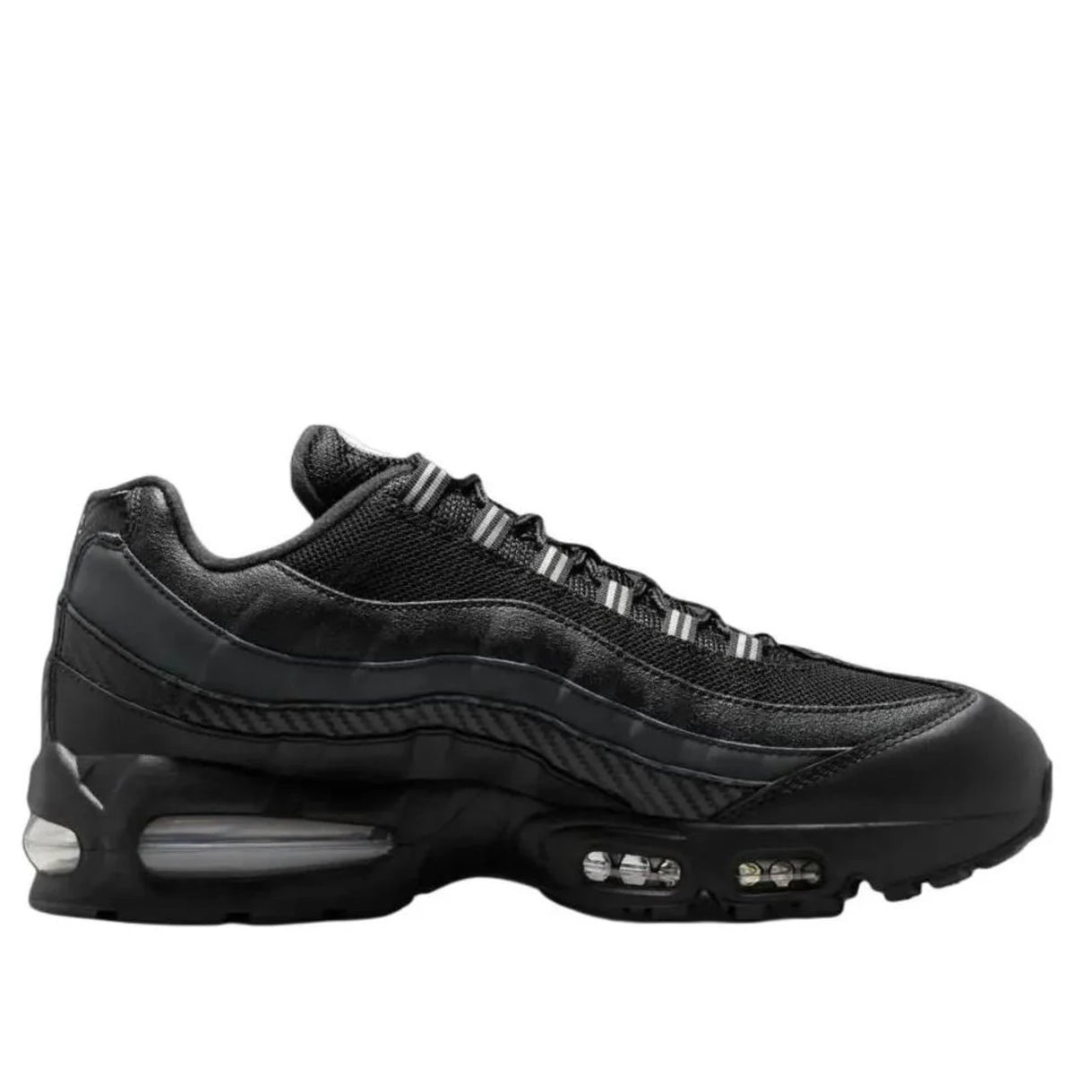 Nike Air Max 95 Black Anthracite — side profile detail | Urban Kinetic Wear UK