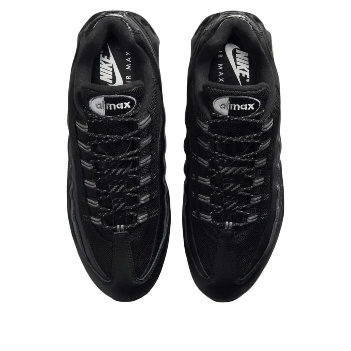 Nike Air Max 95 Black Anthracite — top-down toe box | Urban Kinetic Wear UK
