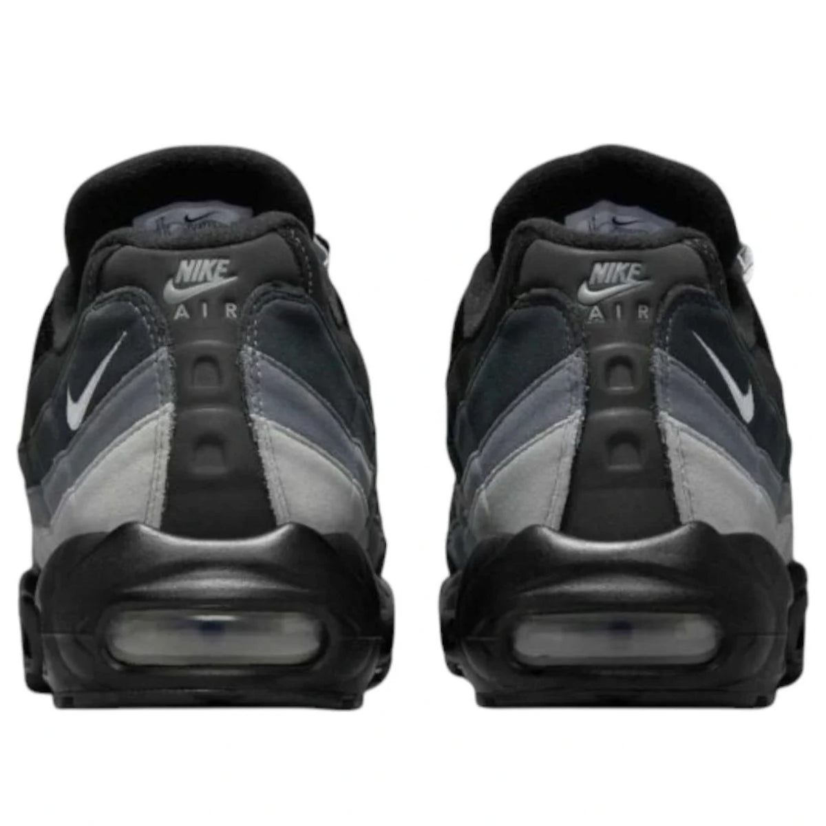Nike Air Max 95 Grey Gradient — heel and tongue branding | Urban Kinetic Wear UK