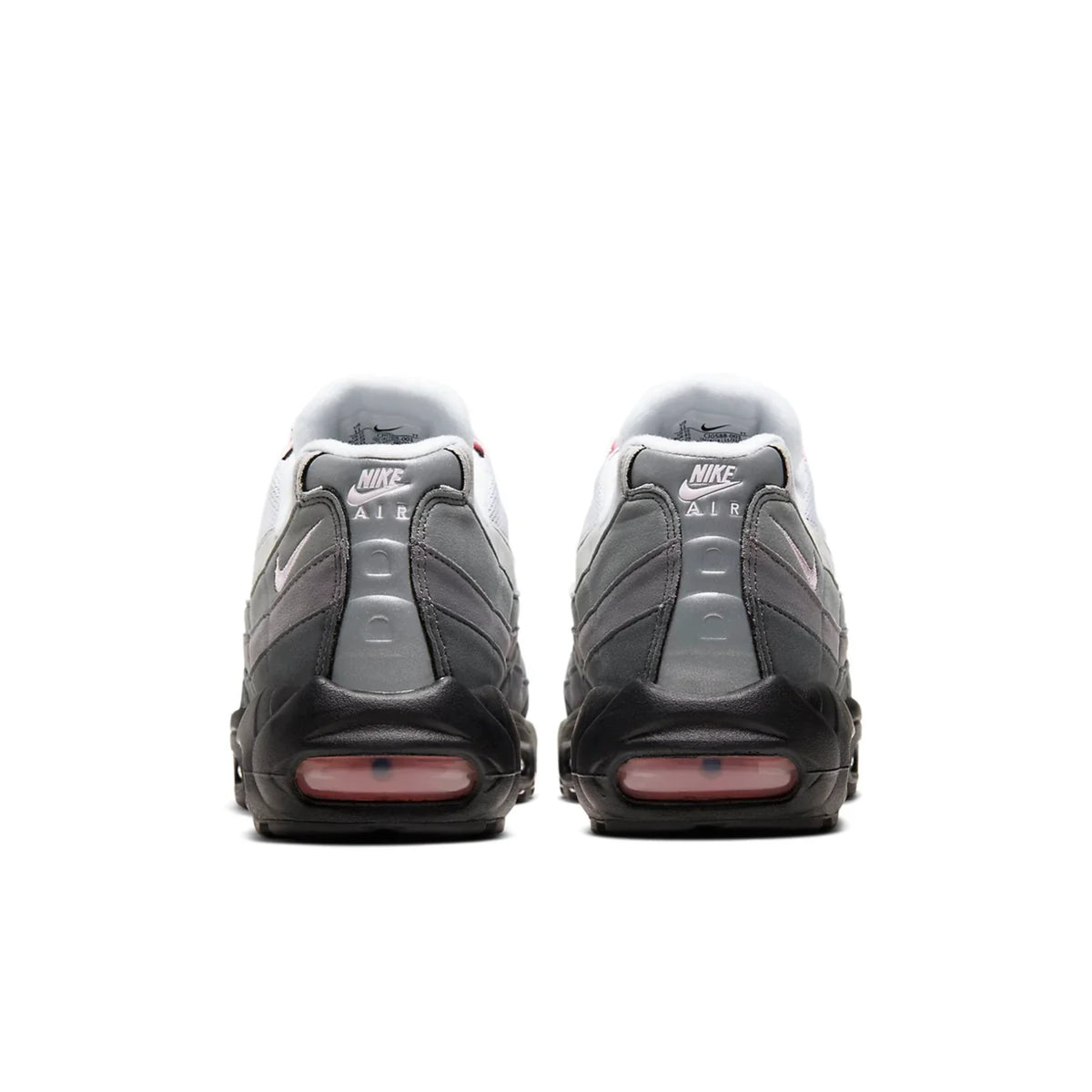 Nike Air Max 95 Gunsmoke Pink Foam (Women's) — heel and tongue branding | Urban Kinetic Wear UK