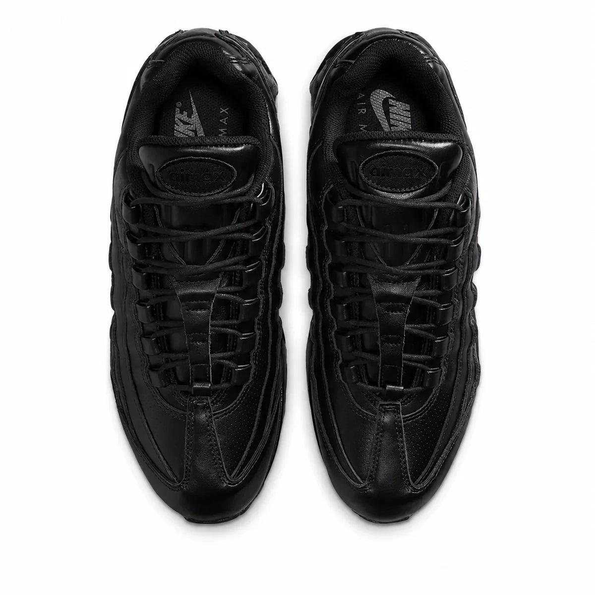 Nike Air Max 95 Triple Black — three-quarter angle | Urban Kinetic Wear UK