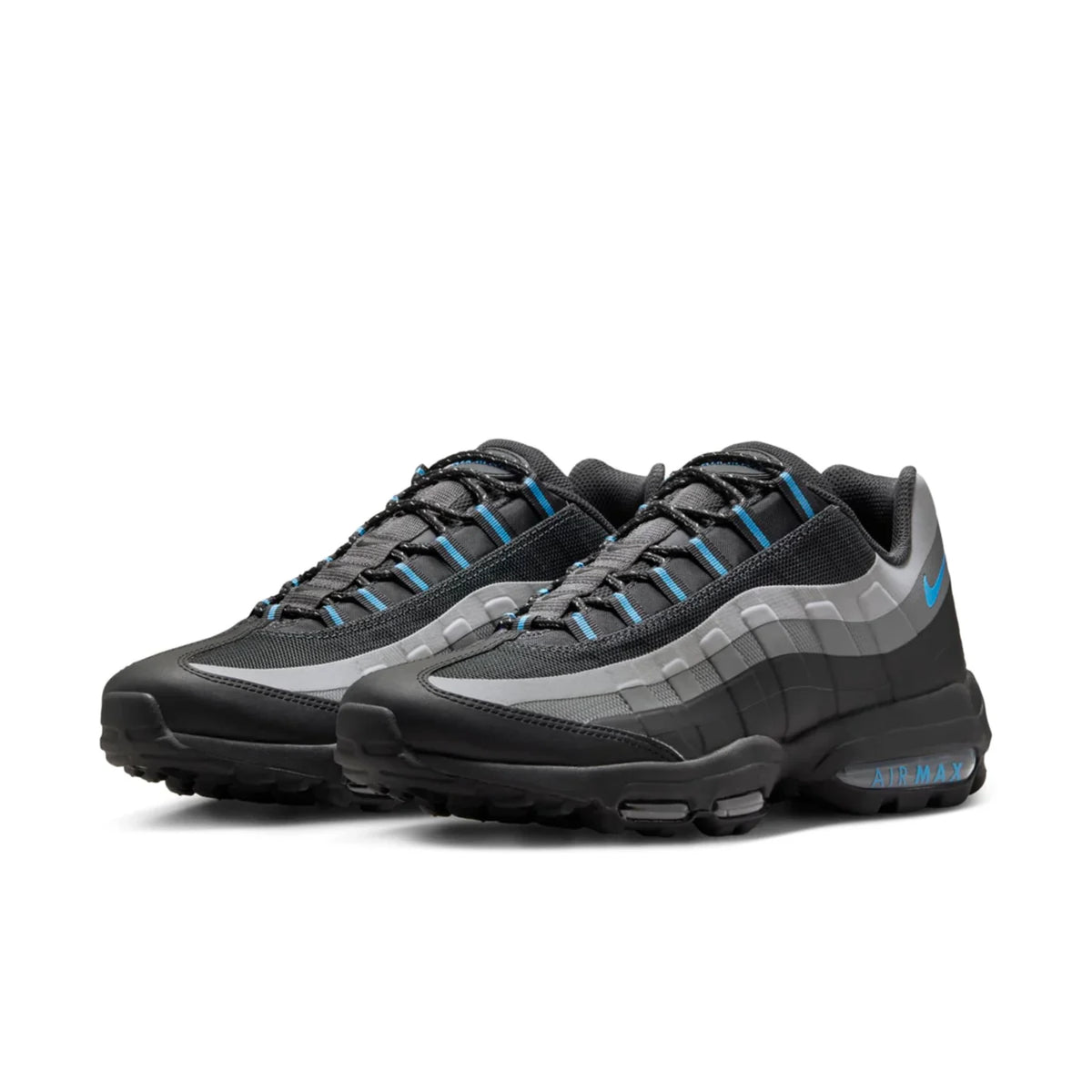 Nike Air Max 95 Ultra Black University Blue — top-down toe box | Urban Kinetic Wear UK