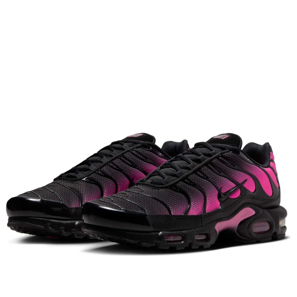 Nike Air Max Plus TN Black Hyper Pink (Women's) — top-down toe box | Urban Kinetic Wear UK