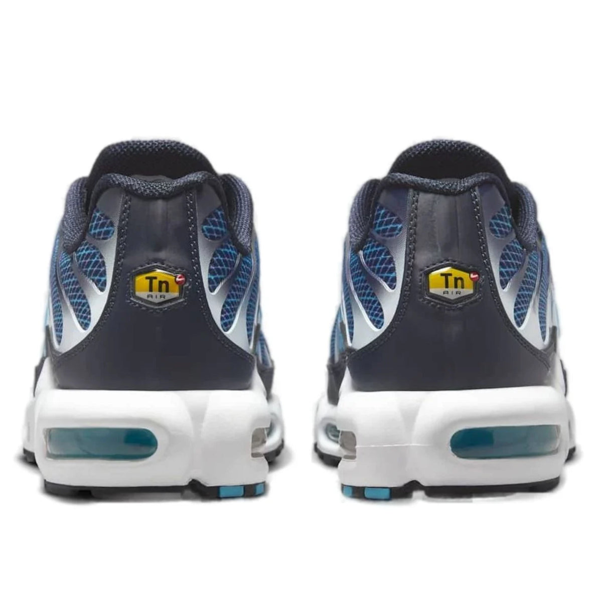 Nike Air Max Plus Dark Obsidian — heel and tongue branding | Urban Kinetic Wear UK