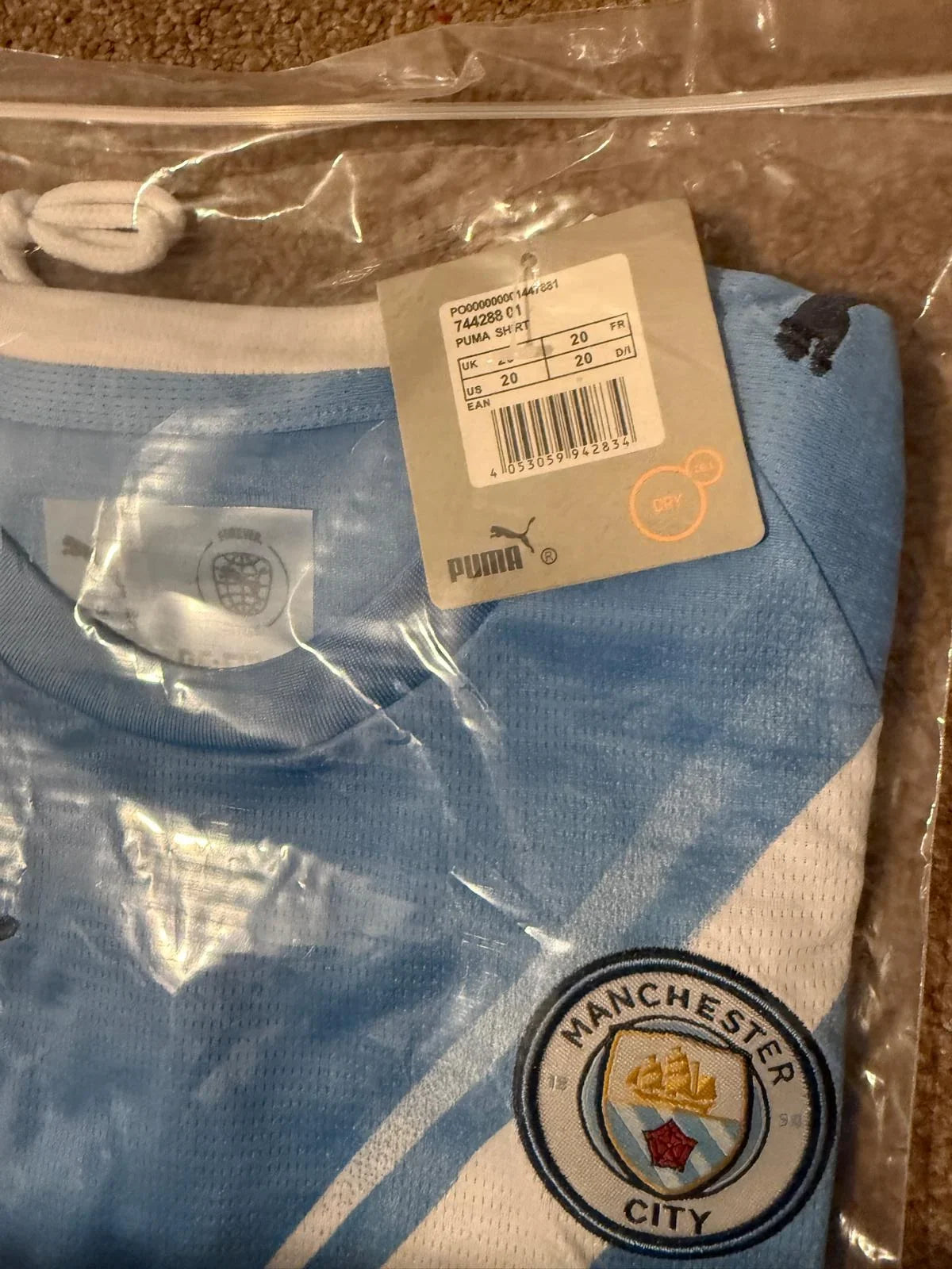 Manchester City Kids Home Shirt Puma 6