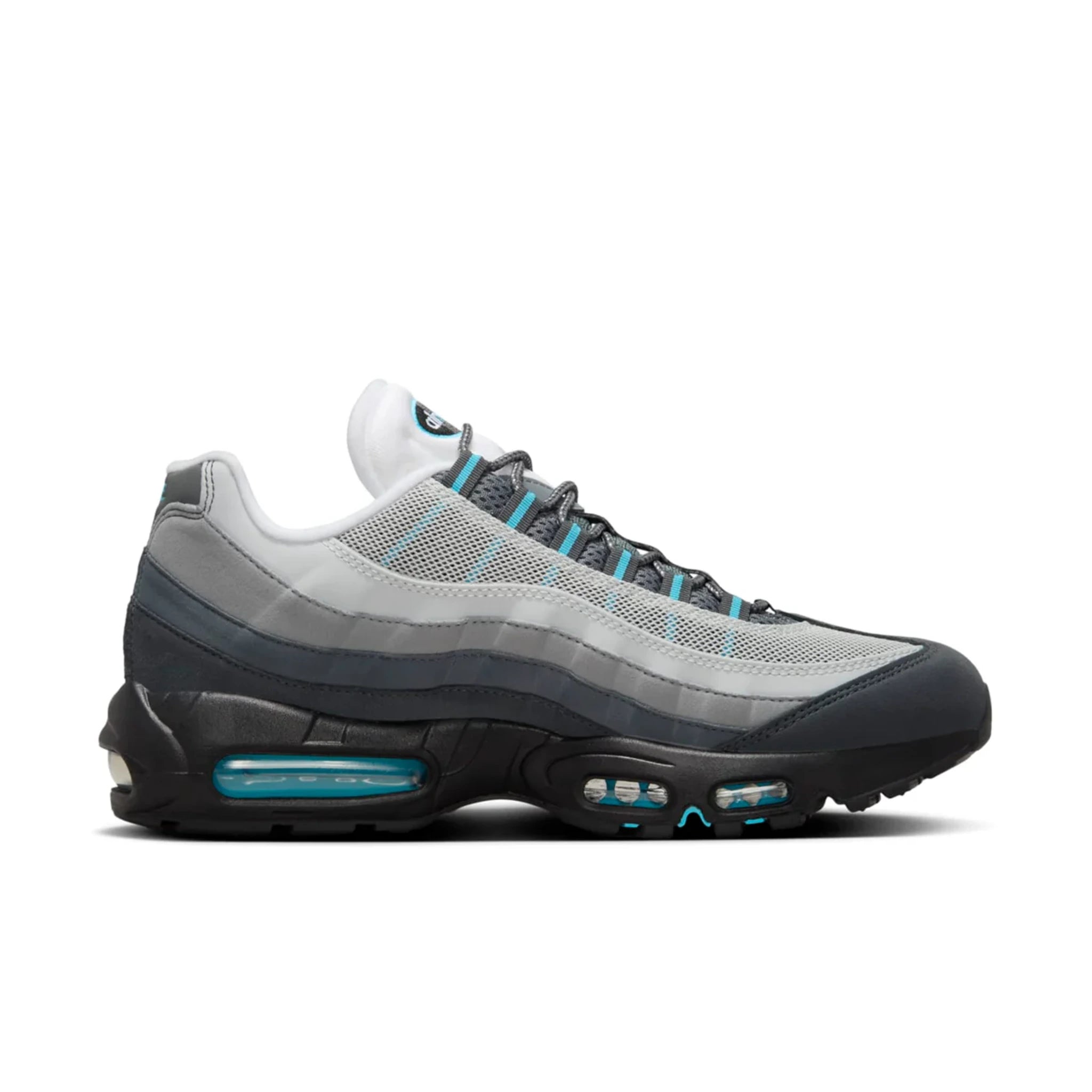 Nike Air Max 95 Baltic Blue — side profile detail | Urban Kinetic Wear UK