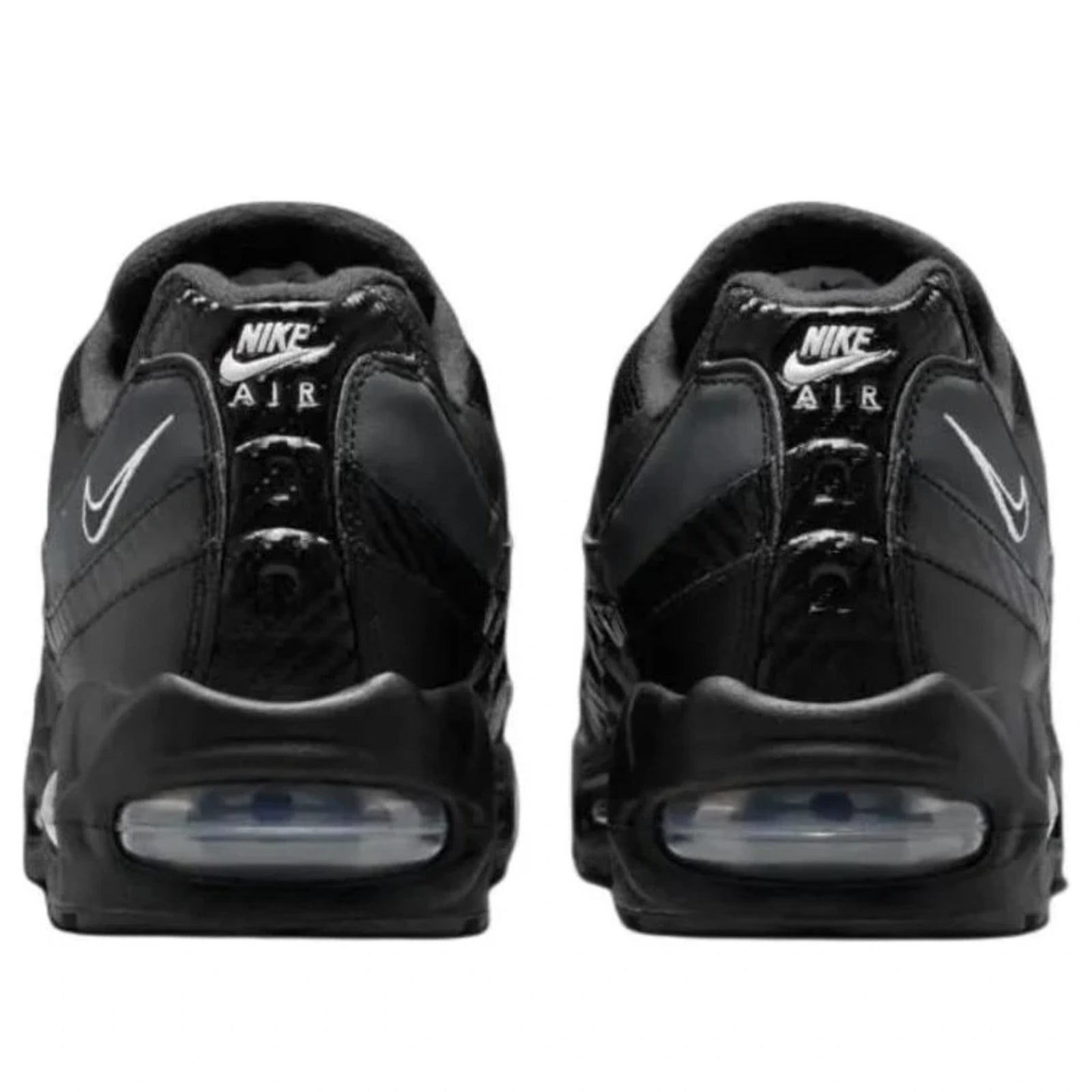 Nike Air Max 95 Black Anthracite — heel and tongue branding | Urban Kinetic Wear UK