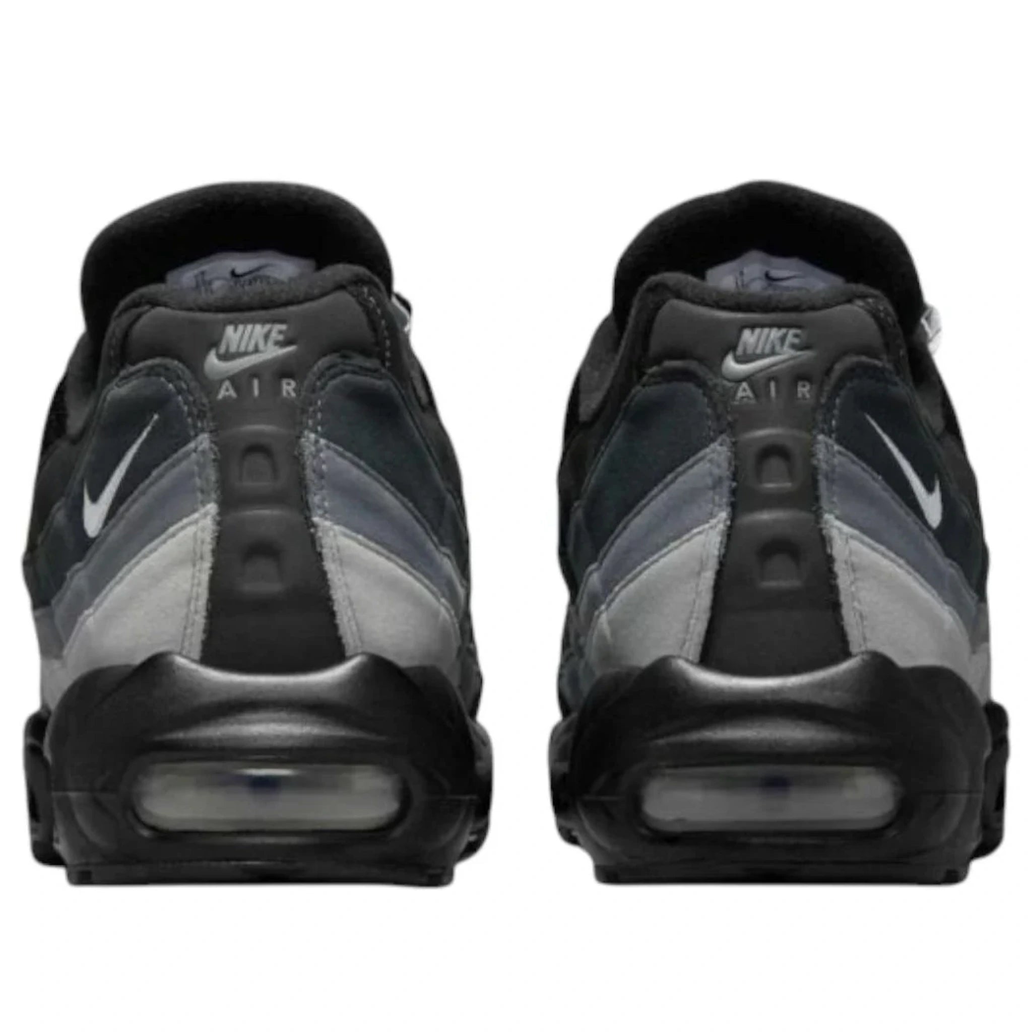 Nike Air Max 95 Grey Gradient — heel and tongue branding | Urban Kinetic Wear UK