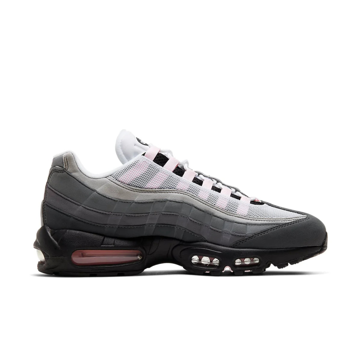 Nike Air Max 95 Gunsmoke Pink Foam — side profile detail | Urban Kinetic Wear UK