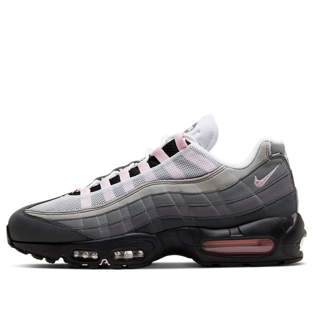 Nike Air Max 95 Gunsmoke Pink Foam (Women's) — hero side profile | Urban Kinetic Wear UK