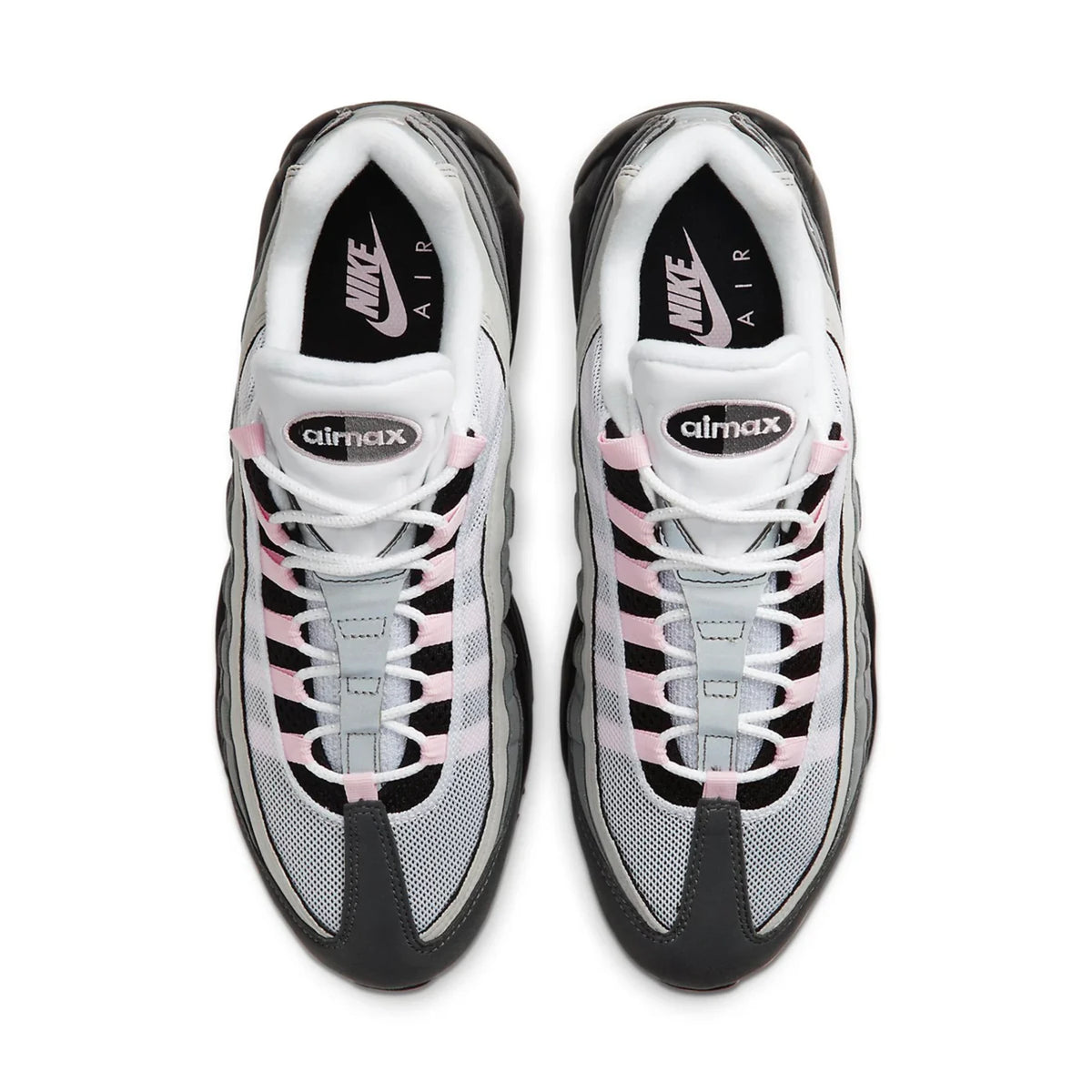 Nike Air Max 95 Gunsmoke Pink Foam (Women's) — three-quarter angle | Urban Kinetic Wear UK