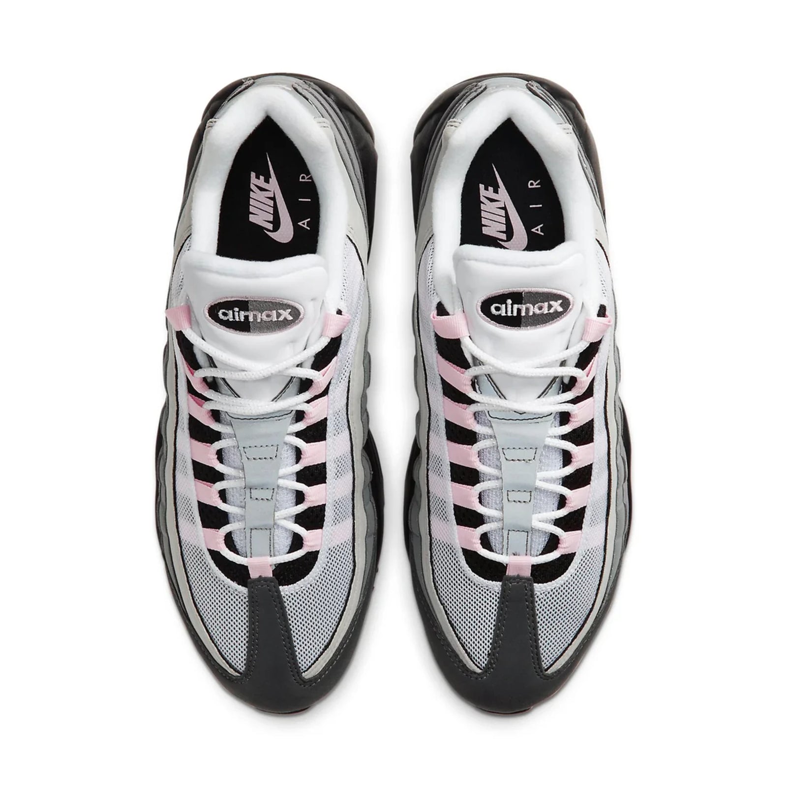 Nike Air Max 95 Gunsmoke Pink Foam (Women's) — three-quarter angle | Urban Kinetic Wear UK