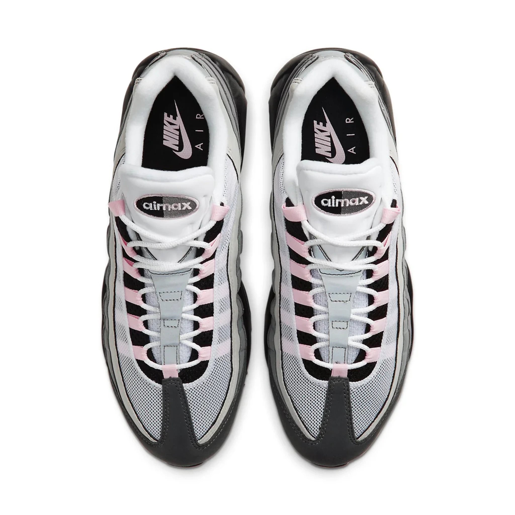 Nike Air Max 95 Gunsmoke Pink Foam (Women's) — three-quarter angle | Urban Kinetic Wear UK