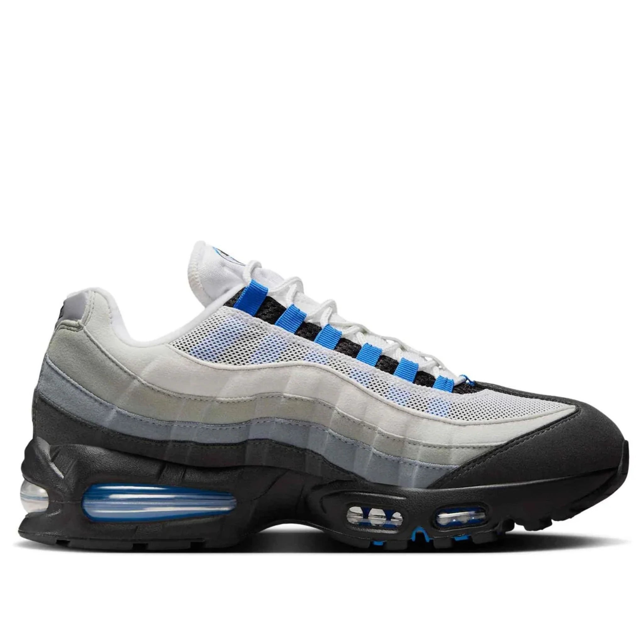 Nike Air Max 95 OG Blue Spark — side profile detail | Urban Kinetic Wear UK