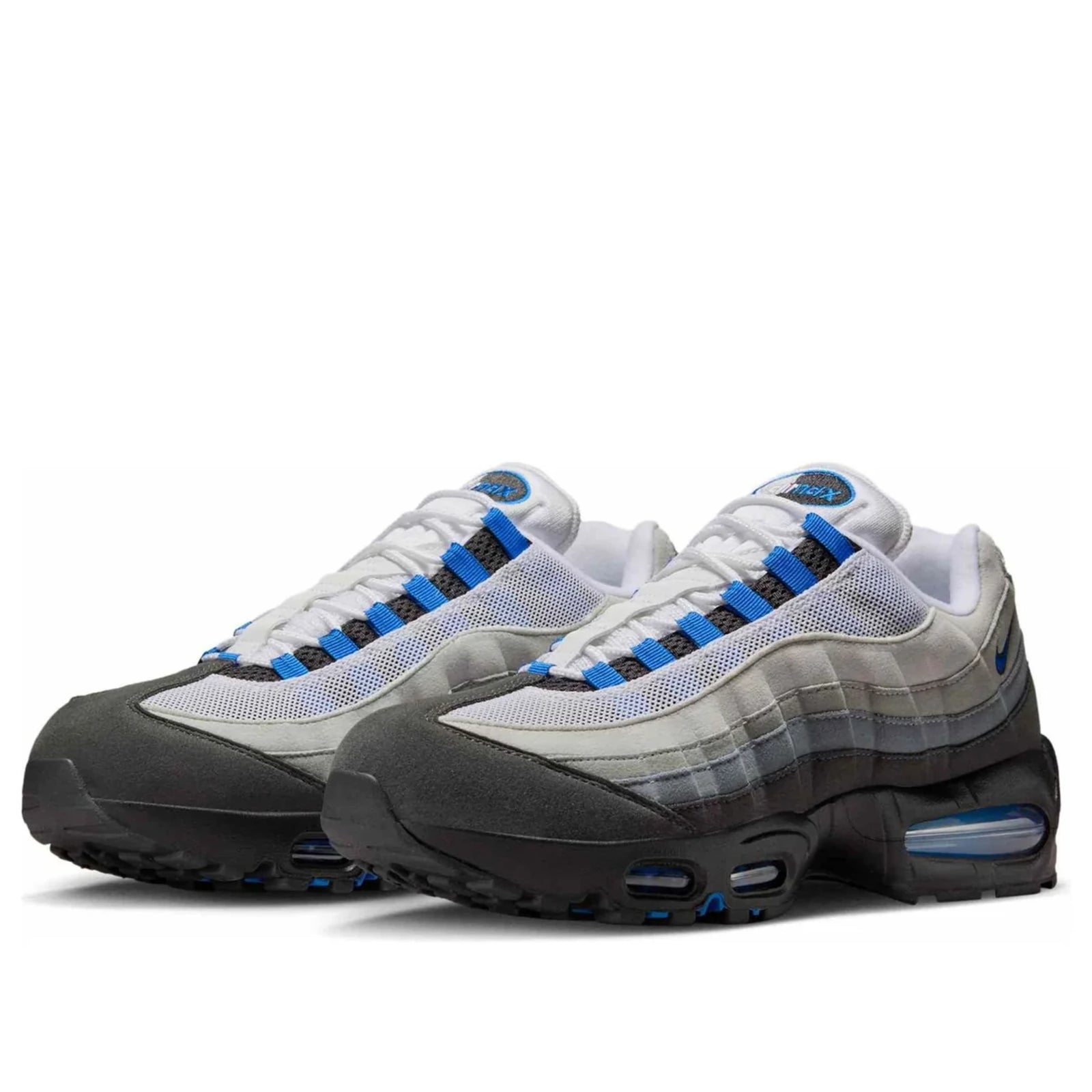 Nike Air Max 95 OG Blue Spark — heel and tongue branding | Urban Kinetic Wear UK