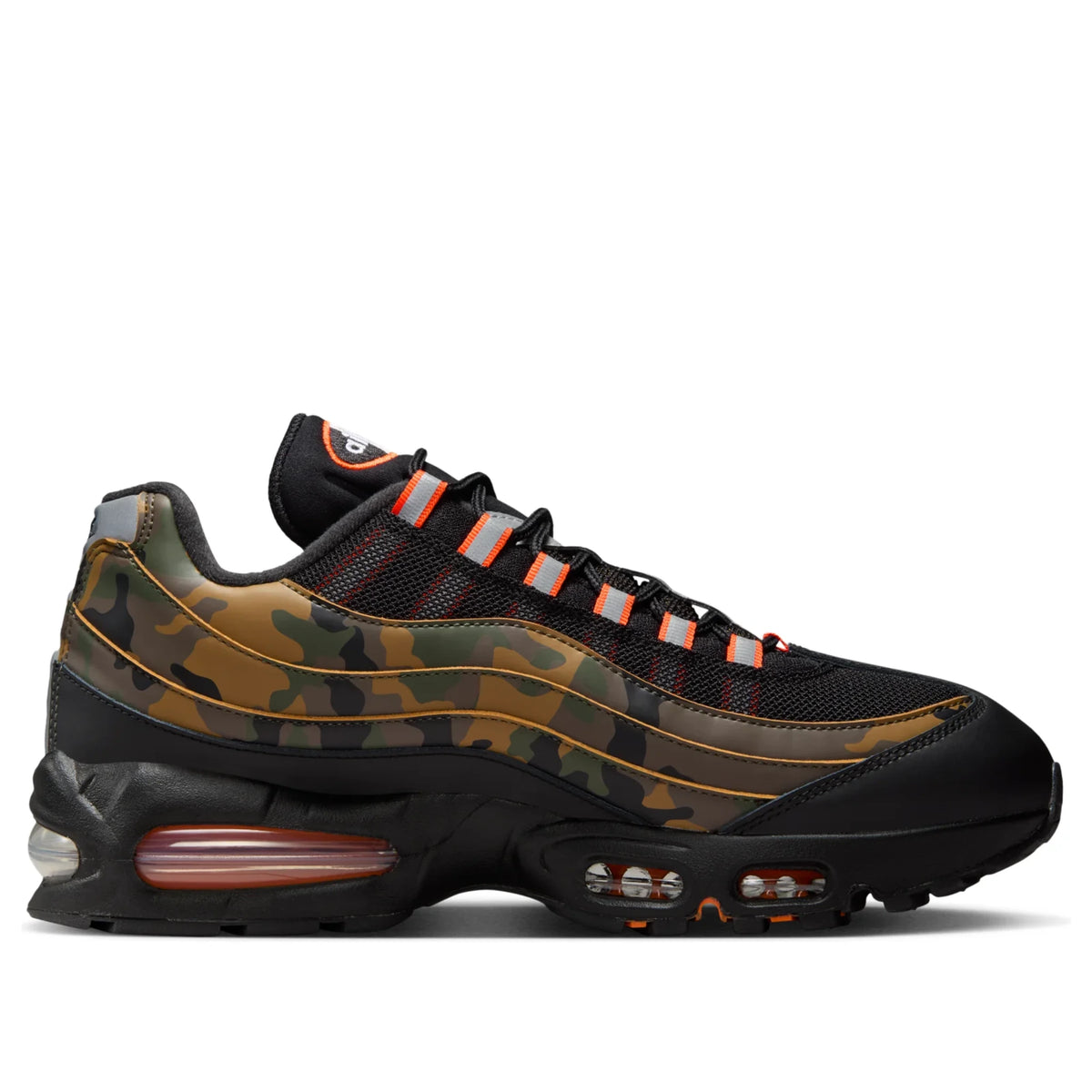 Nike Air Max 95 Orange Camo — side profile detail | Urban Kinetic Wear UK