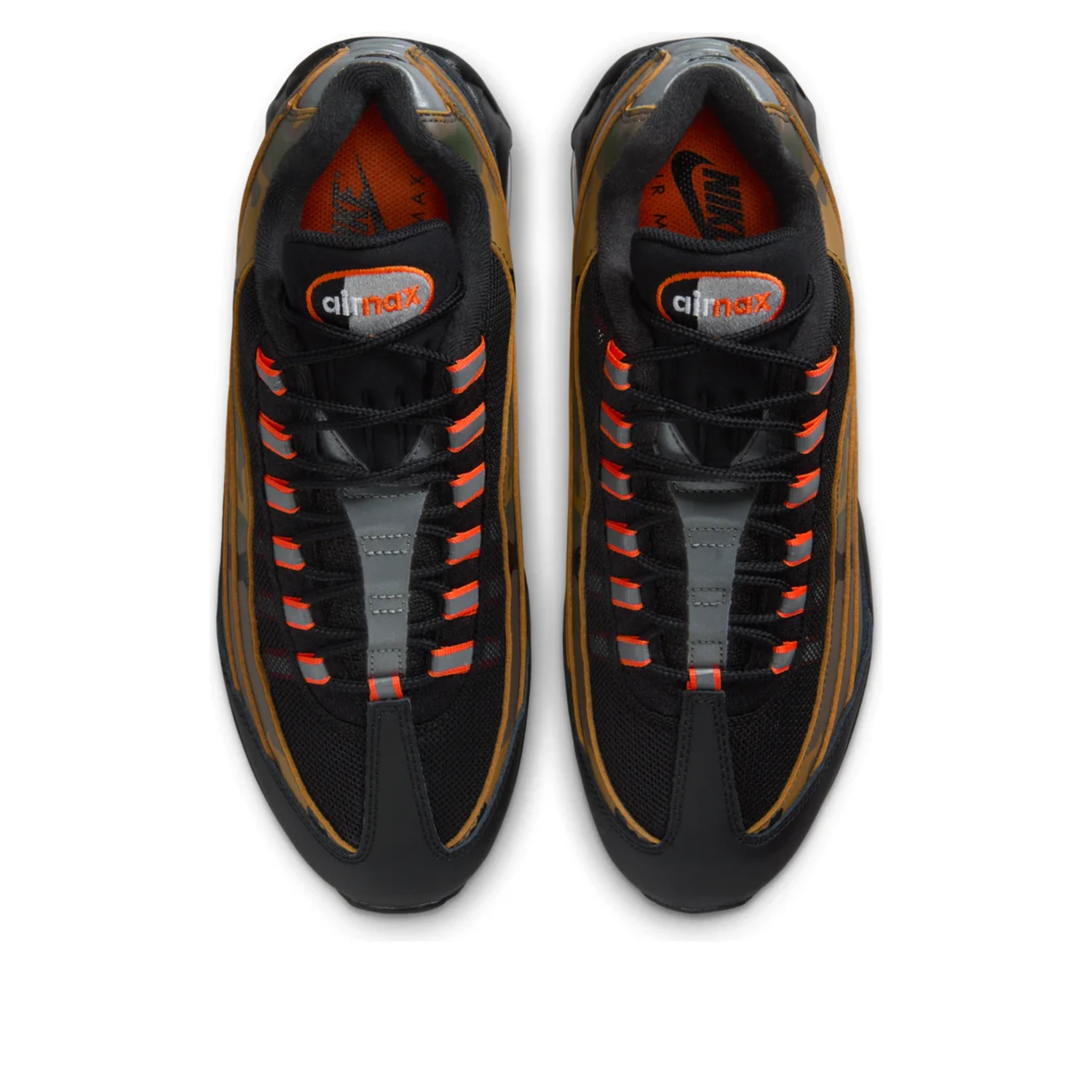 Nike Air Max 95 Orange Camo — three-quarter angle | Urban Kinetic Wear UK