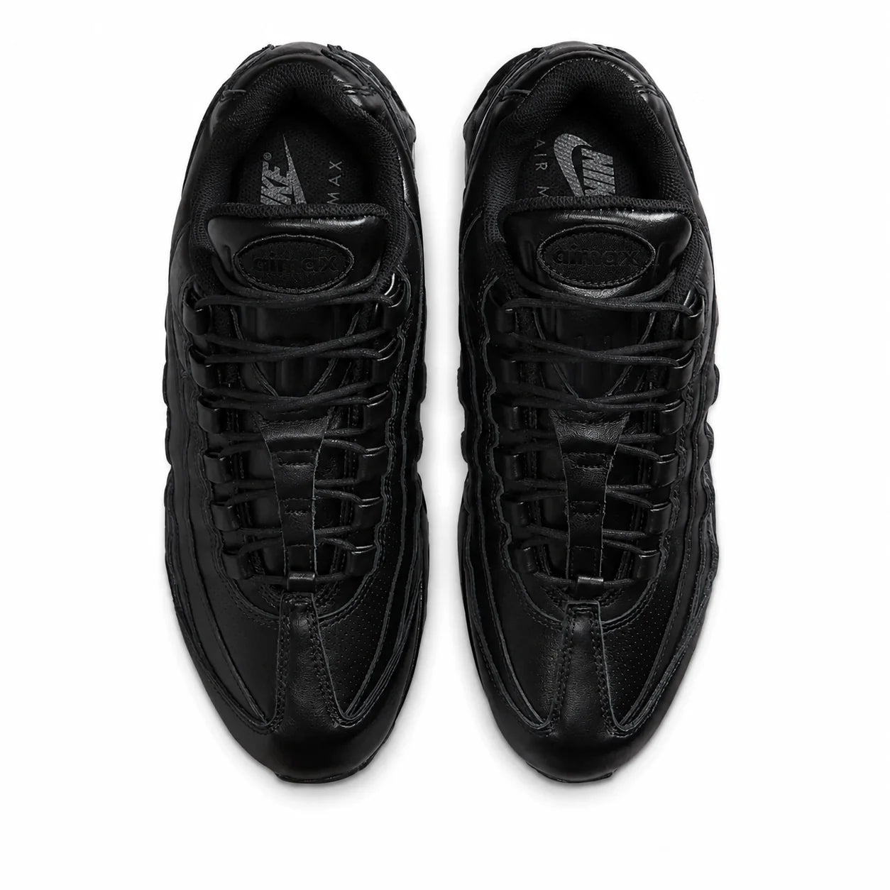 Nike Air Max 95 Triple Black — three-quarter angle | Urban Kinetic Wear UK