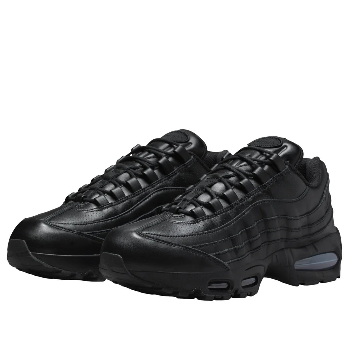 Nike Air Max 95 Triple Black — top-down toe box | Urban Kinetic Wear UK