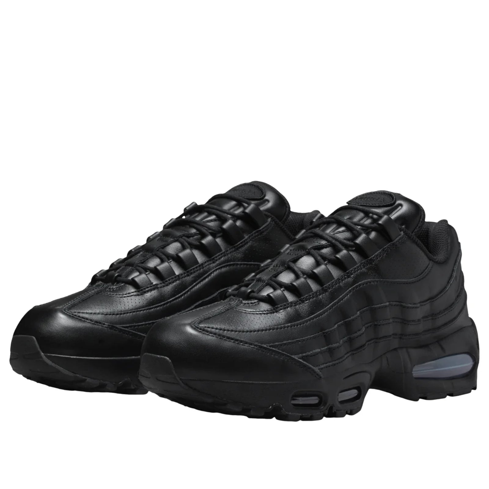 Nike Air Max 95 Triple Black — top-down toe box | Urban Kinetic Wear UK