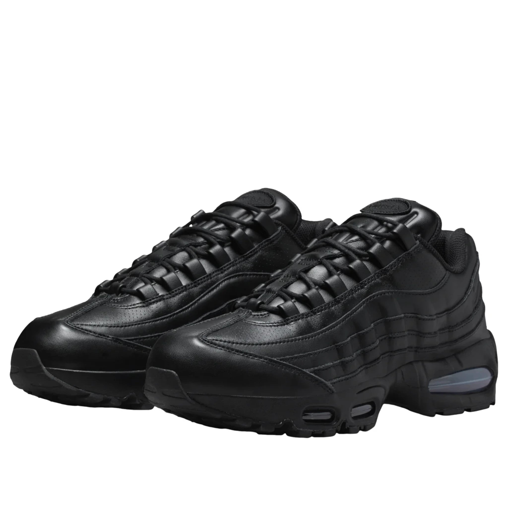 Nike Air Max 95 Triple Black — top-down toe box | Urban Kinetic Wear UK