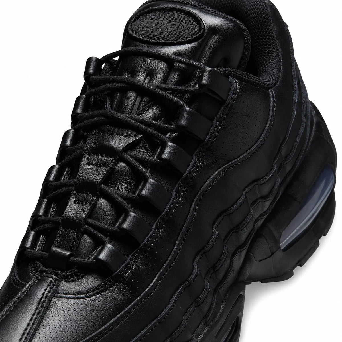 Nike Air Max 95 Triple Black — outsole and tread | Urban Kinetic Wear UK
