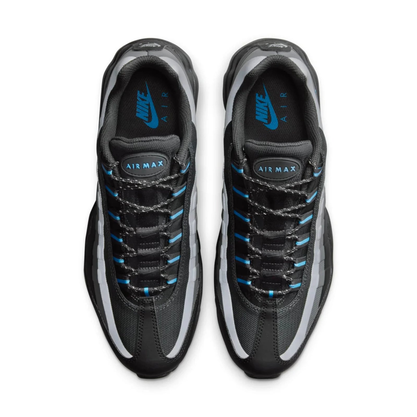 Nike Air Max 95 Ultra Black University Blue — three-quarter angle | Urban Kinetic Wear UK