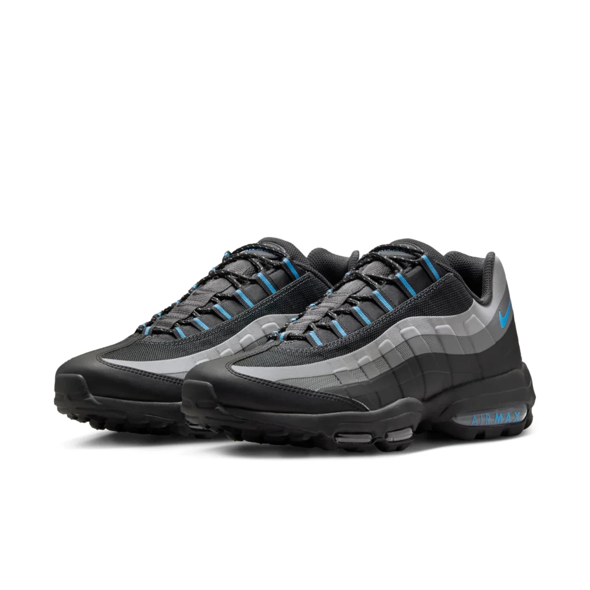 Nike Air Max 95 Ultra Black University Blue — top-down toe box | Urban Kinetic Wear UK
