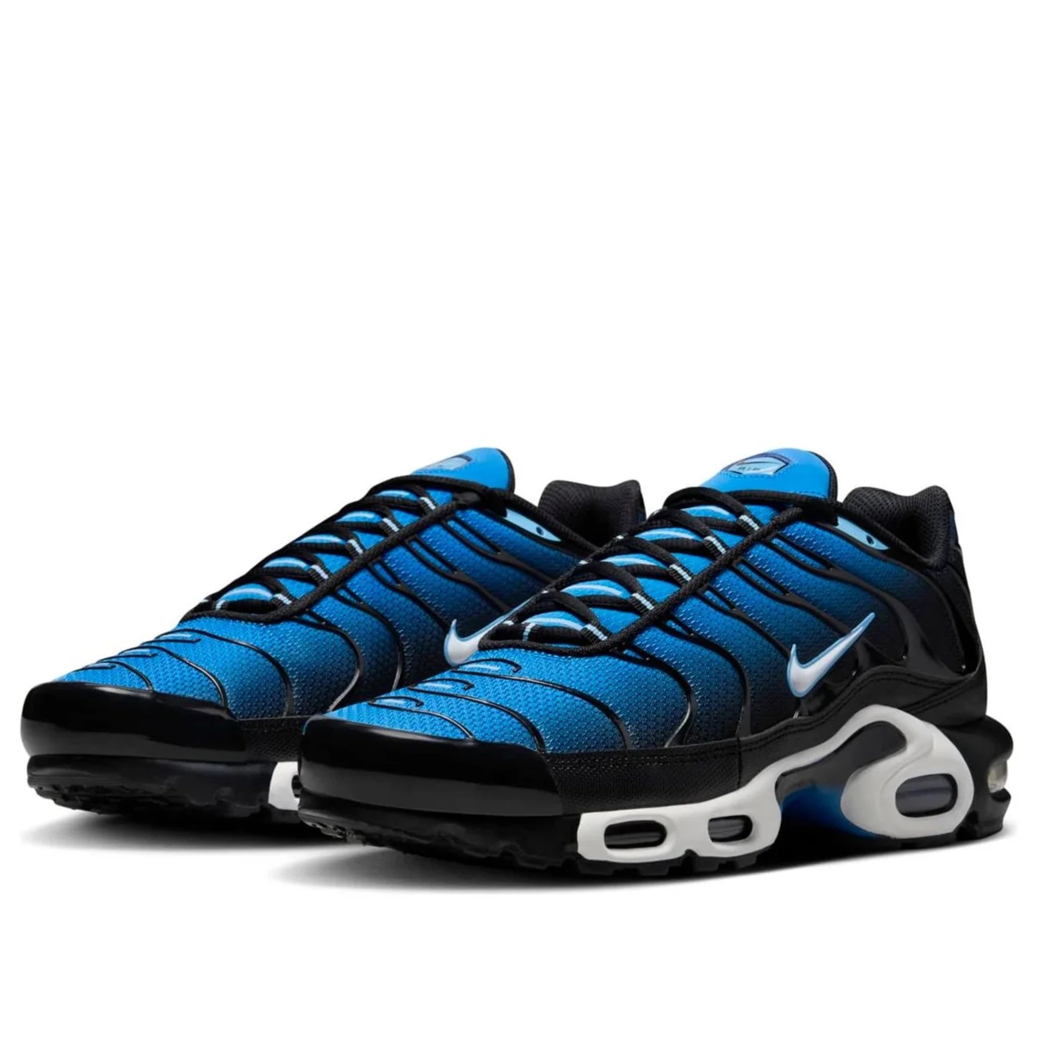 Nike Air Max Plus TN Aquarius Blue — three-quarter angle | Urban Kinetic Wear UK