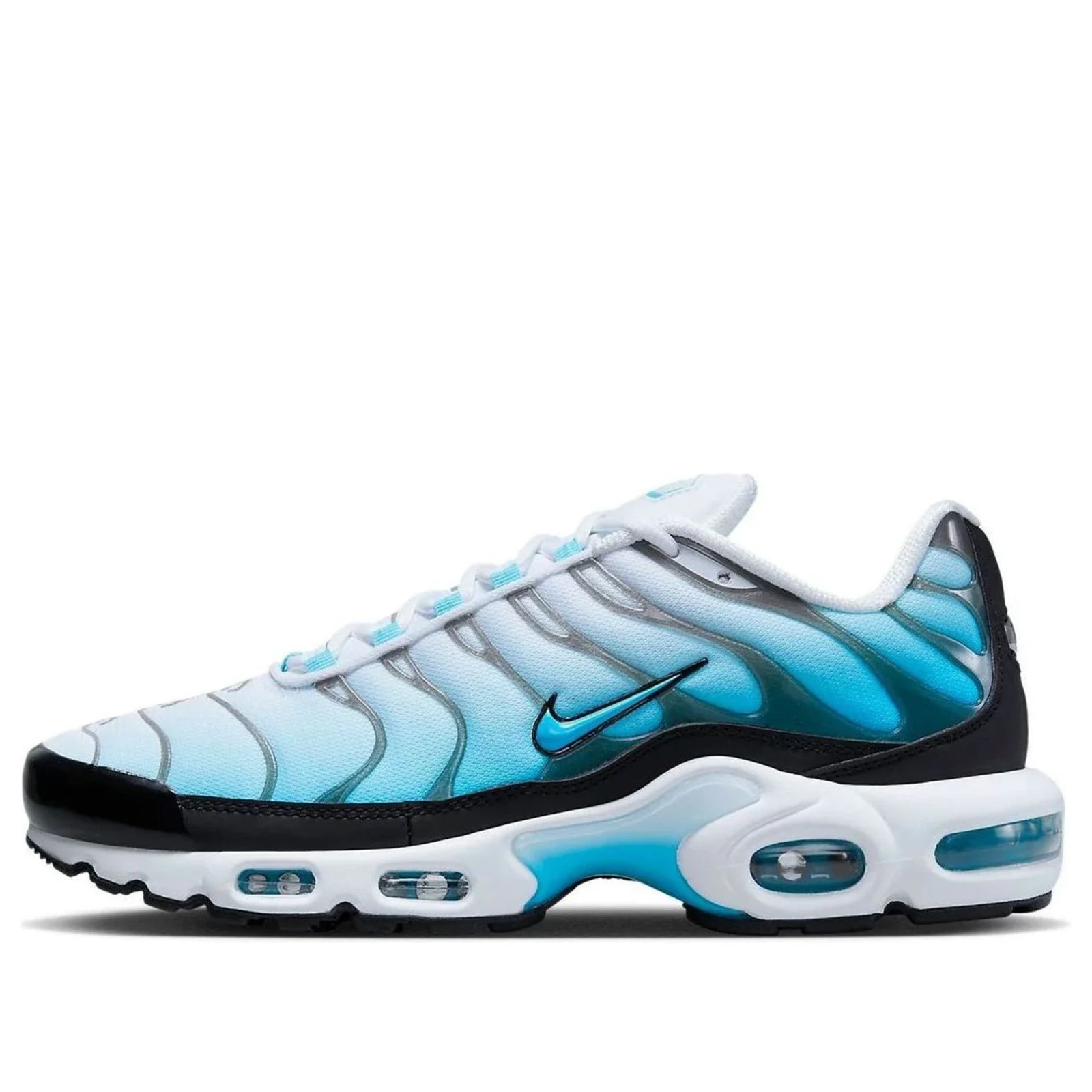 Nike Air Max Plus TN Black Baltic Blue — hero side profile | Urban Kinetic Wear UK
