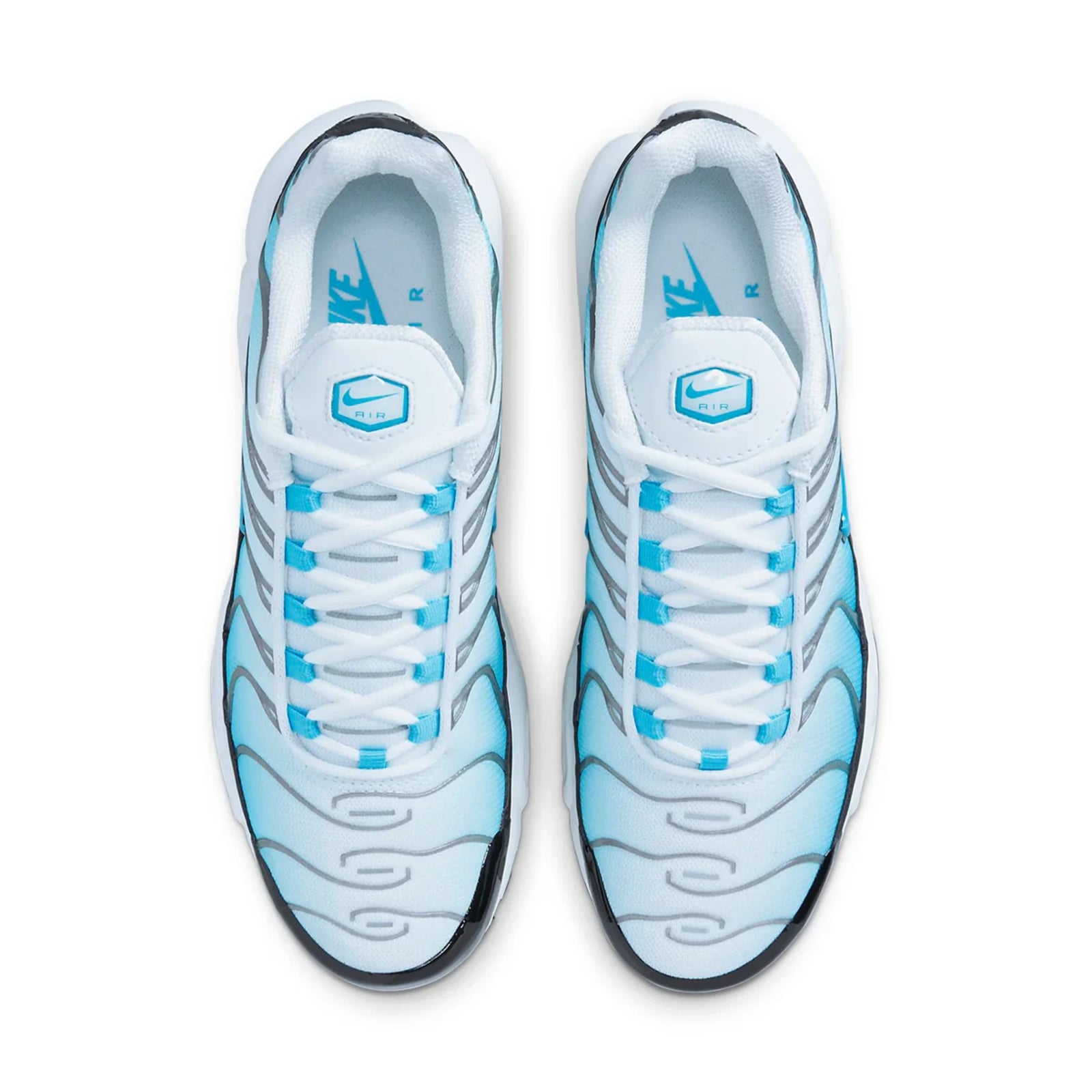 Nike Air Max Plus TN Black Baltic Blue — side profile detail | Urban Kinetic Wear UK