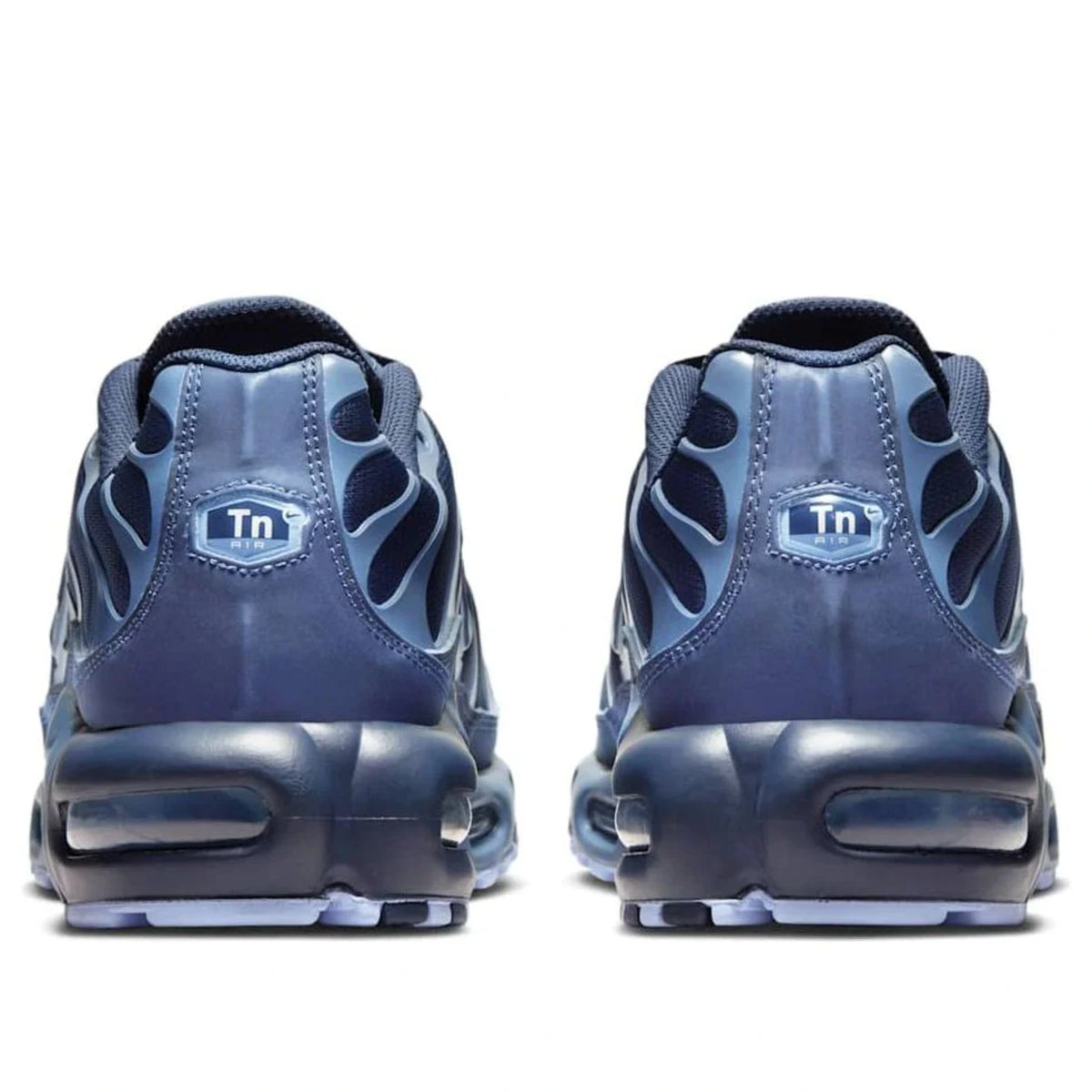 Nike Air Max Plus TN Obsidian Aluminum — heel and tongue branding | Urban Kinetic Wear UK