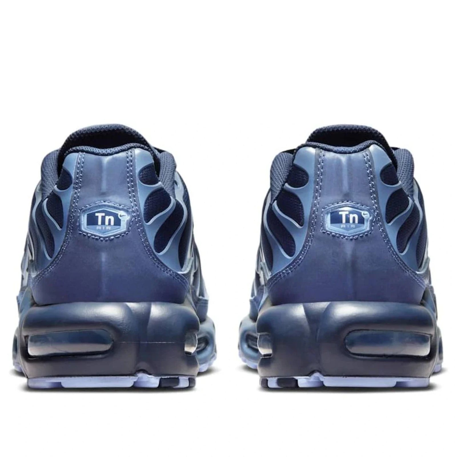 Nike Air Max Plus TN Obsidian Aluminum — heel and tongue branding | Urban Kinetic Wear UK