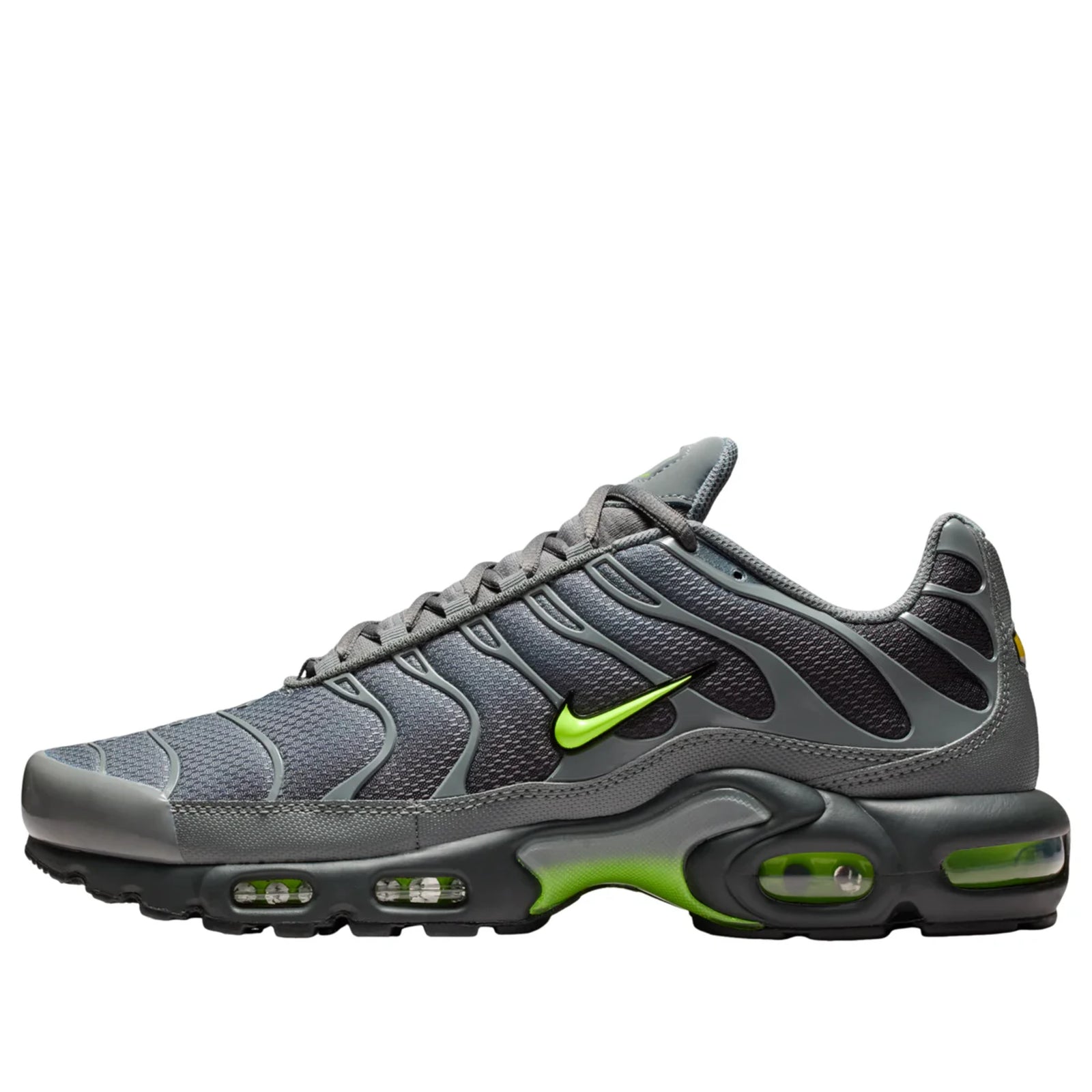 Nike Air Max Plus Smoke Grey Volt — hero side profile | Urban Kinetic Wear UK