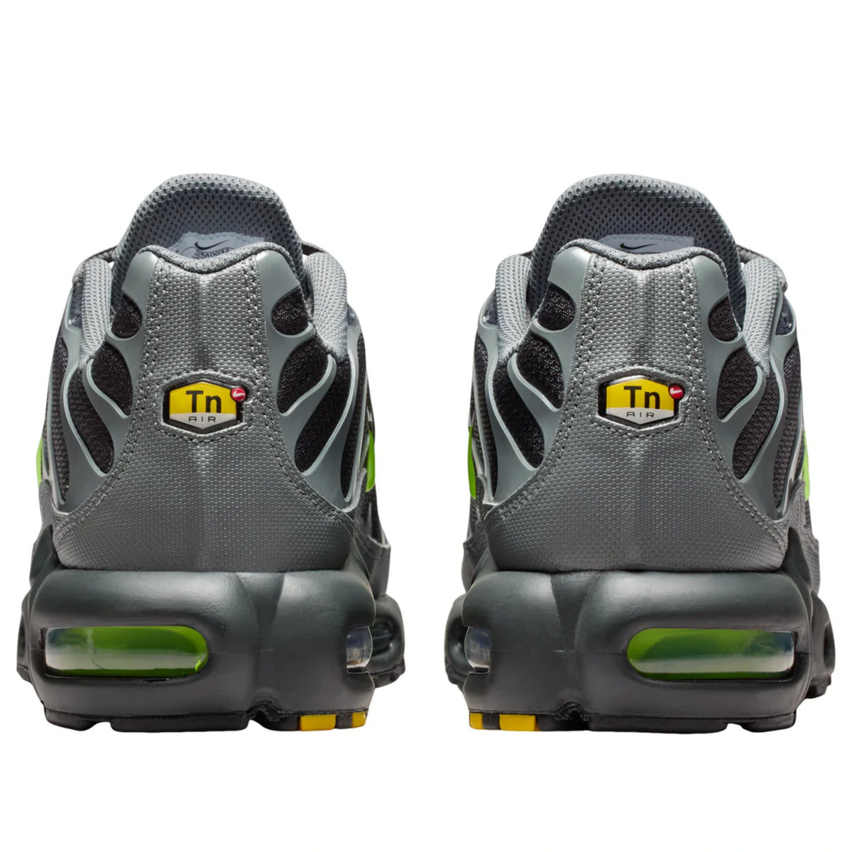 Nike Air Max Plus Smoke Grey Volt — top-down toe box | Urban Kinetic Wear UK