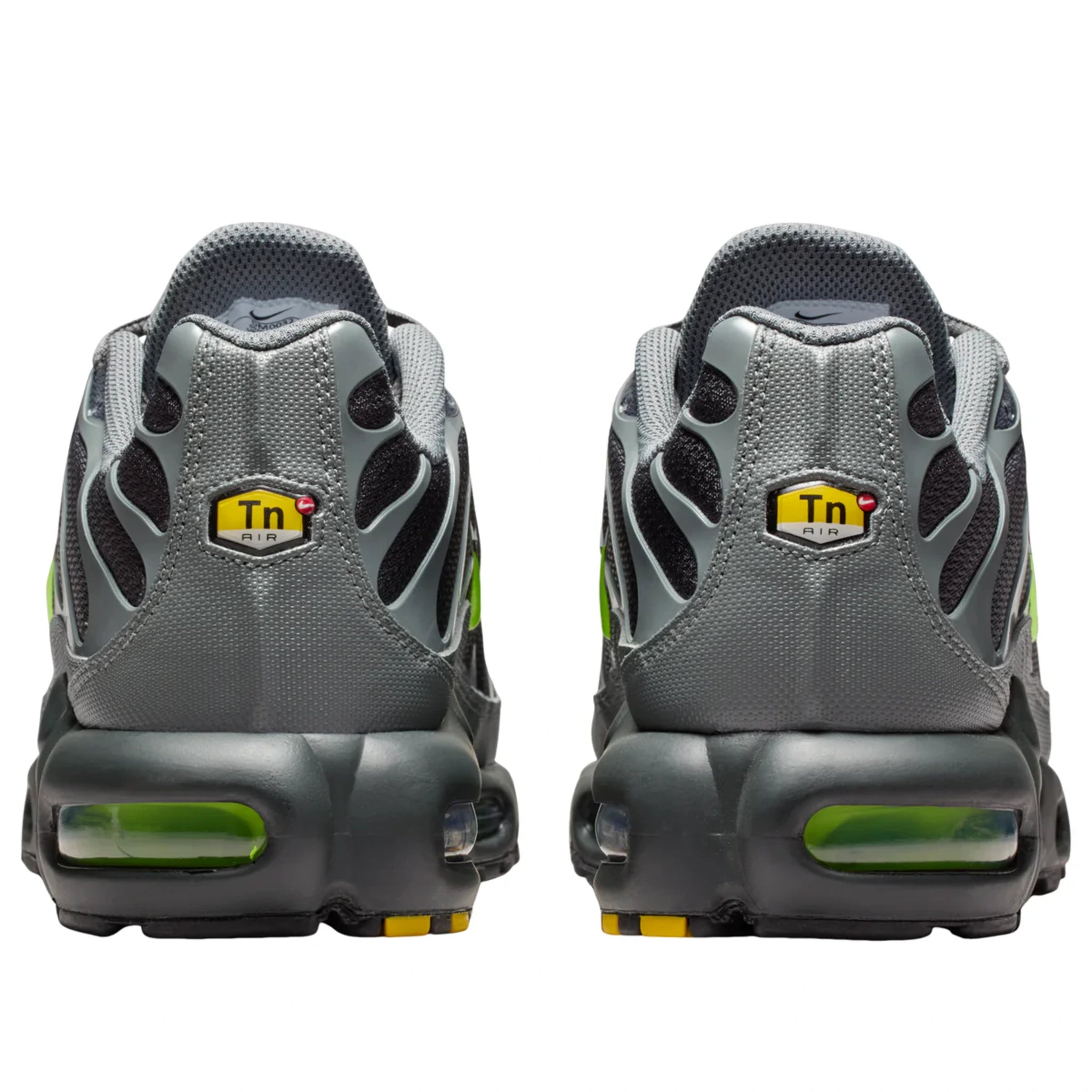 Nike Air Max Plus Smoke Grey Volt — top-down toe box | Urban Kinetic Wear UK
