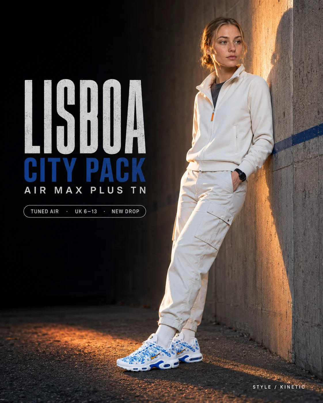 Urban Kinetic Wear Nike Air Max Plus TN Lisboa women's lifestyle — streetwear ready