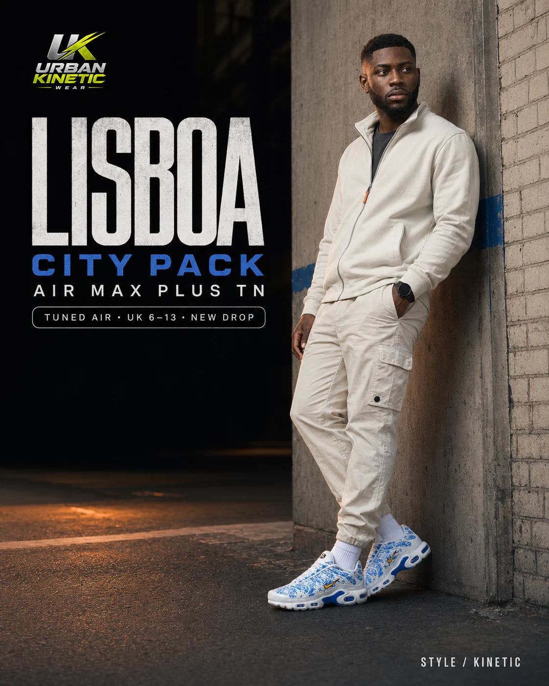 Urban Kinetic Wear Nike Air Max Plus TN Lisboa lifestyle — streetwear ready
