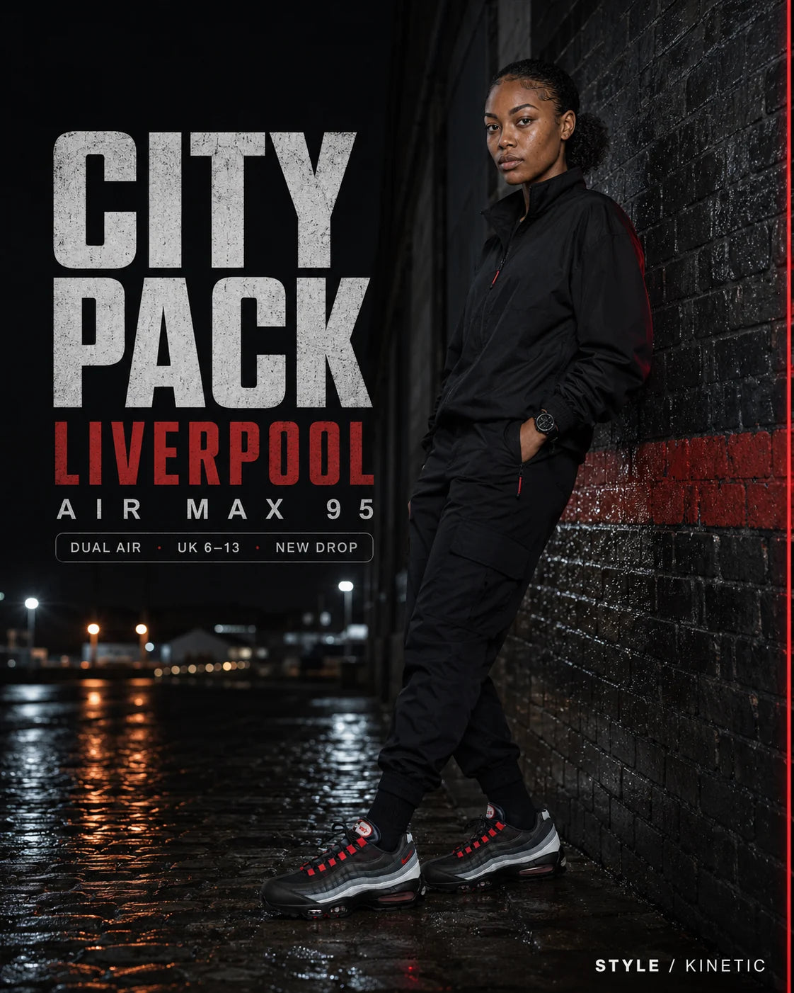 Urban Kinetic Wear Nike Air Max 95 City Pack Liverpool women's lifestyle — streetwear ready